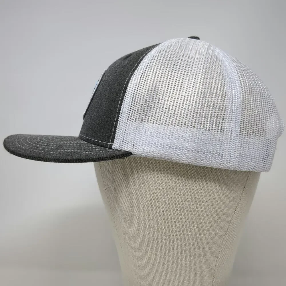 Gray White Blue Trucker Hat One Size THORWallet Founder Edition Snapback Mesh